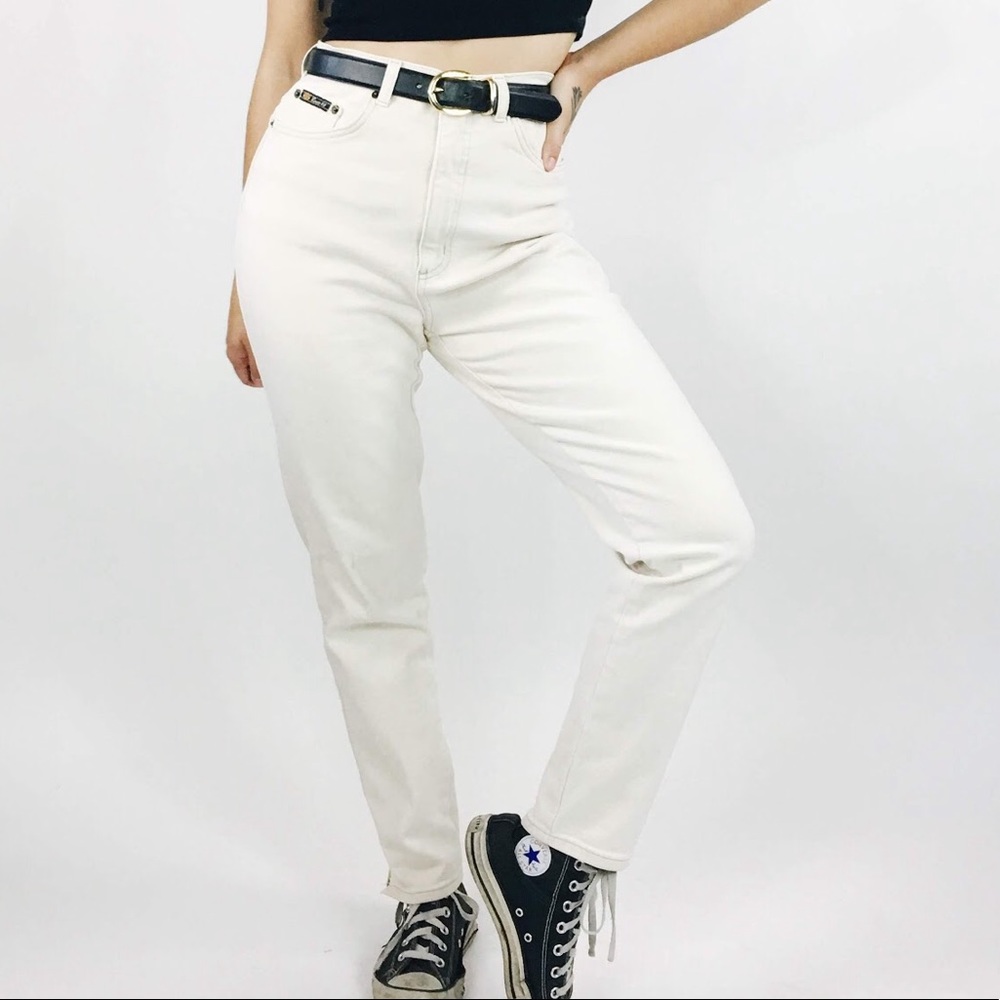 90s Cream Route 66 Jeans